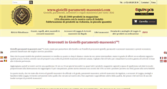 Desktop Screenshot of gioielli-paramenti-massonici.com