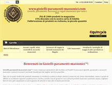 Tablet Screenshot of gioielli-paramenti-massonici.com